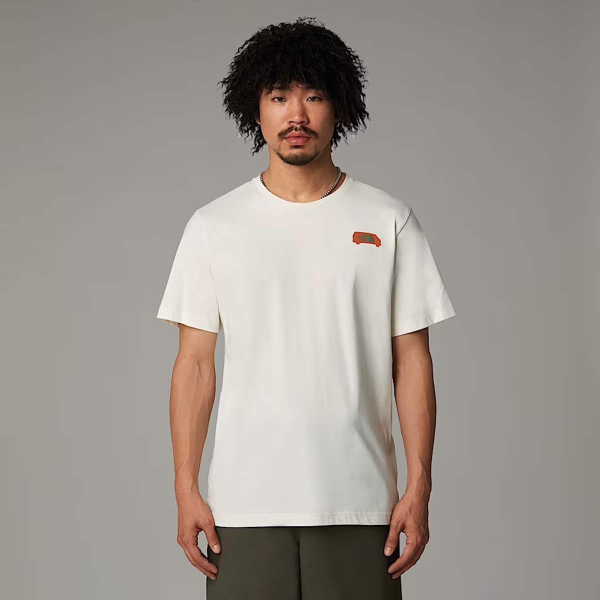 The North Face T-shirt Outdoor Graphic White Dune - 3