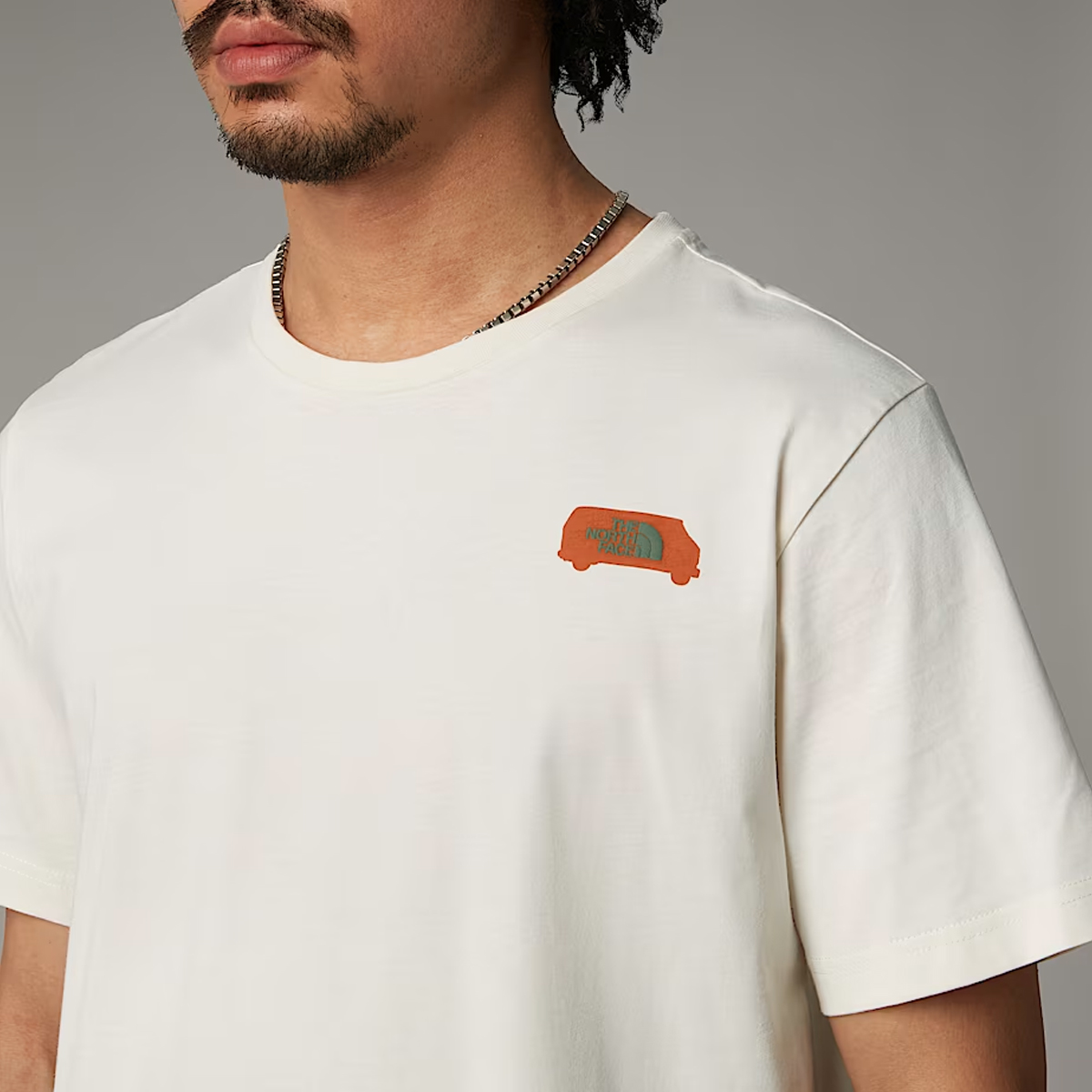 The North Face T-shirt Outdoor Graphic White Dune - 6