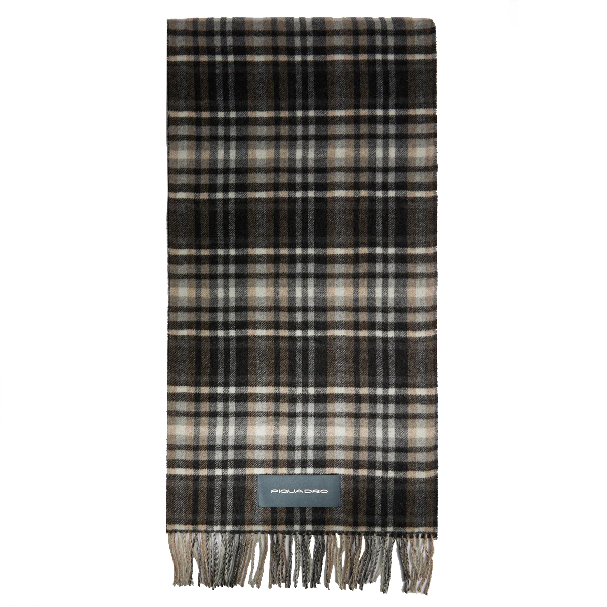 Piquadro Sciarpa Cima Nero Grigio - 1