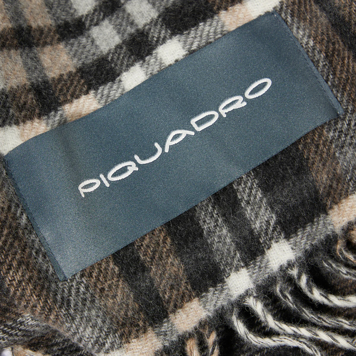 Piquadro Sciarpa Cima Nero Grigio - 3