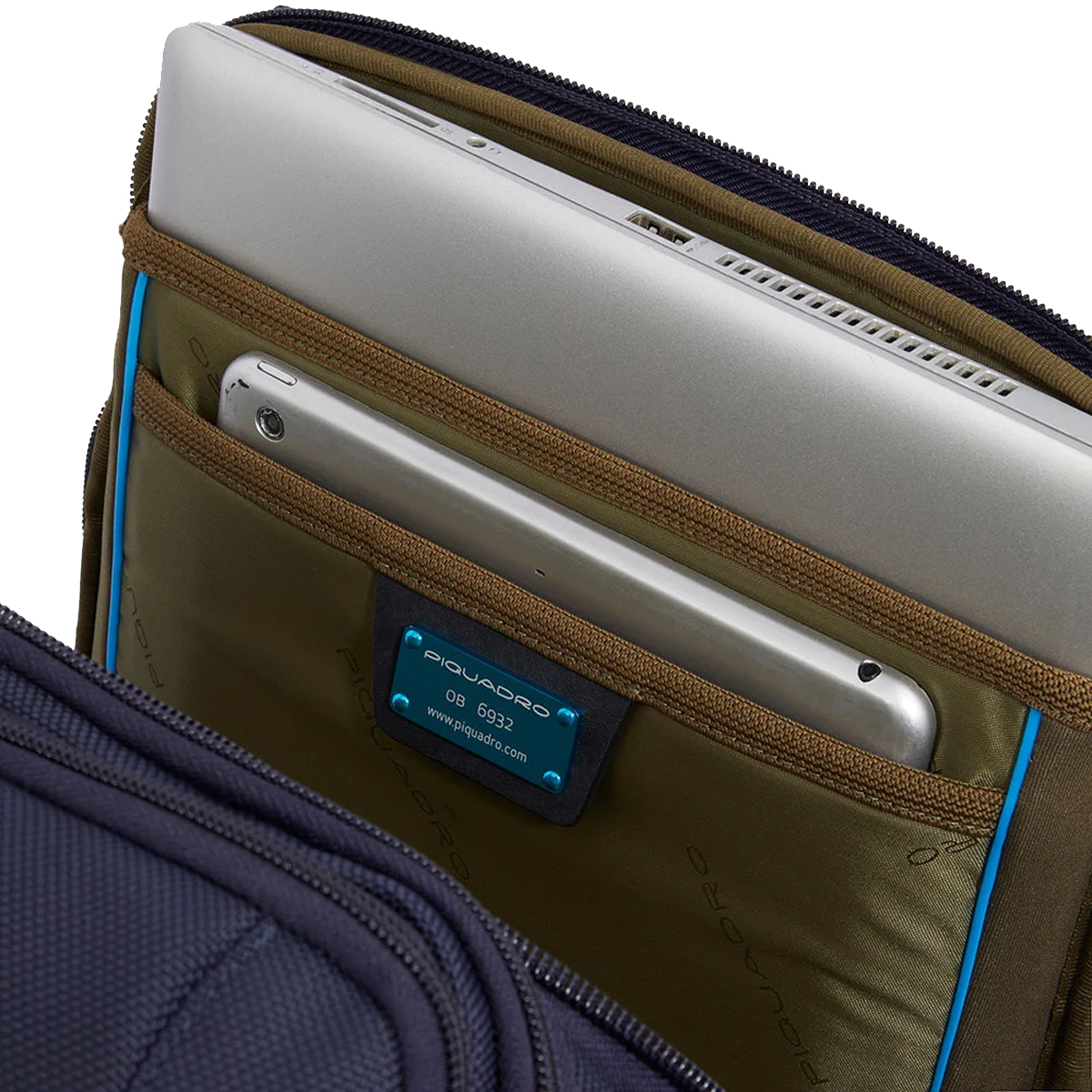 Piquadro Borsone da viaggio a Zaino Brief Blu - 9