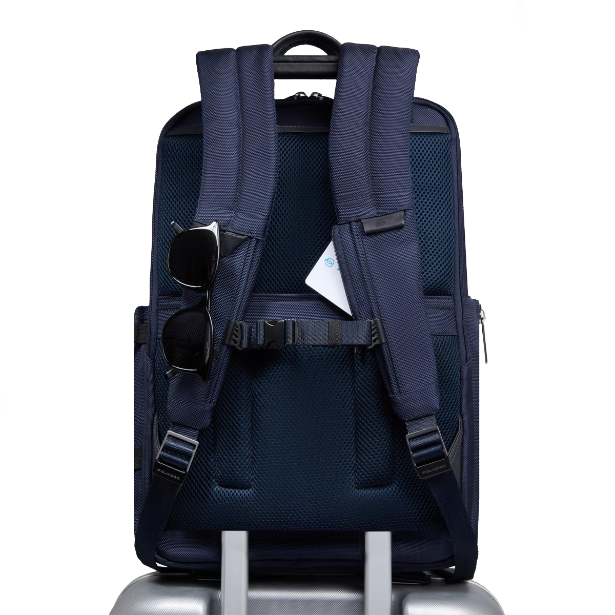 Piquadro Zaino da viaggio Brief Porta PC 15.6" Blu - 3 Piquadro Zaino da viaggio Brief Porta PC 15.6" Blu - 3