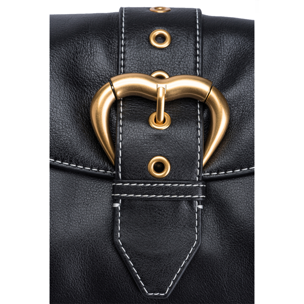 Pinko Borsa a spalla Jolene Classic Nero Antique Gold - 5