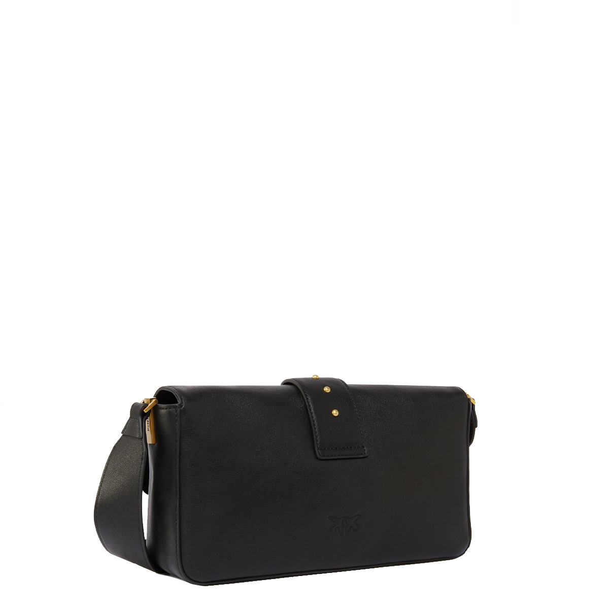 Pinko Tracolla Love One Classic Slouchy Nero Antique Gold - 4