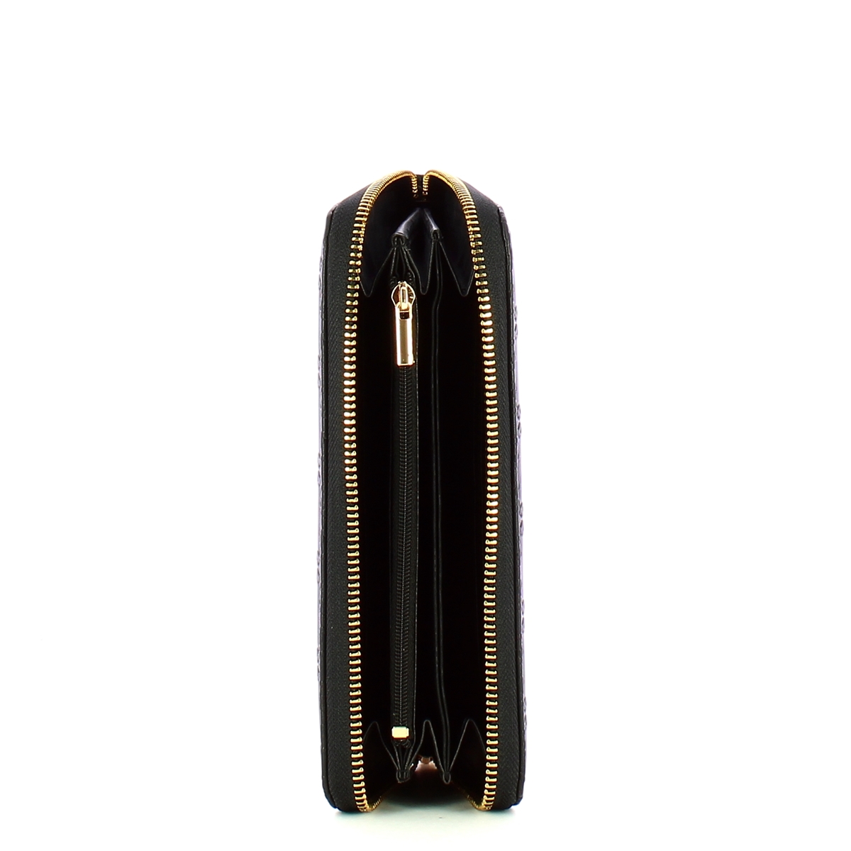 Roberta Di Camerino Portafoglio Logo Zip Around Black - 3
