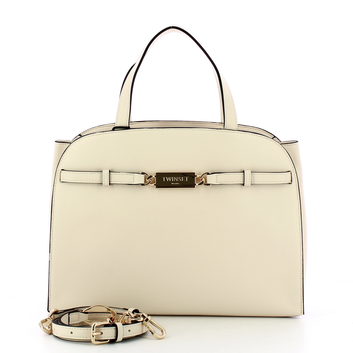 Twinset Borsa a mano Bauletto White Cream - 4