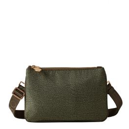 Borbonese Tracollina in Nylon Riciclato Verde Militare - 1